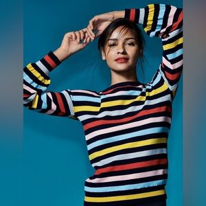 Boden Muriel Sweater in multicolor stripe